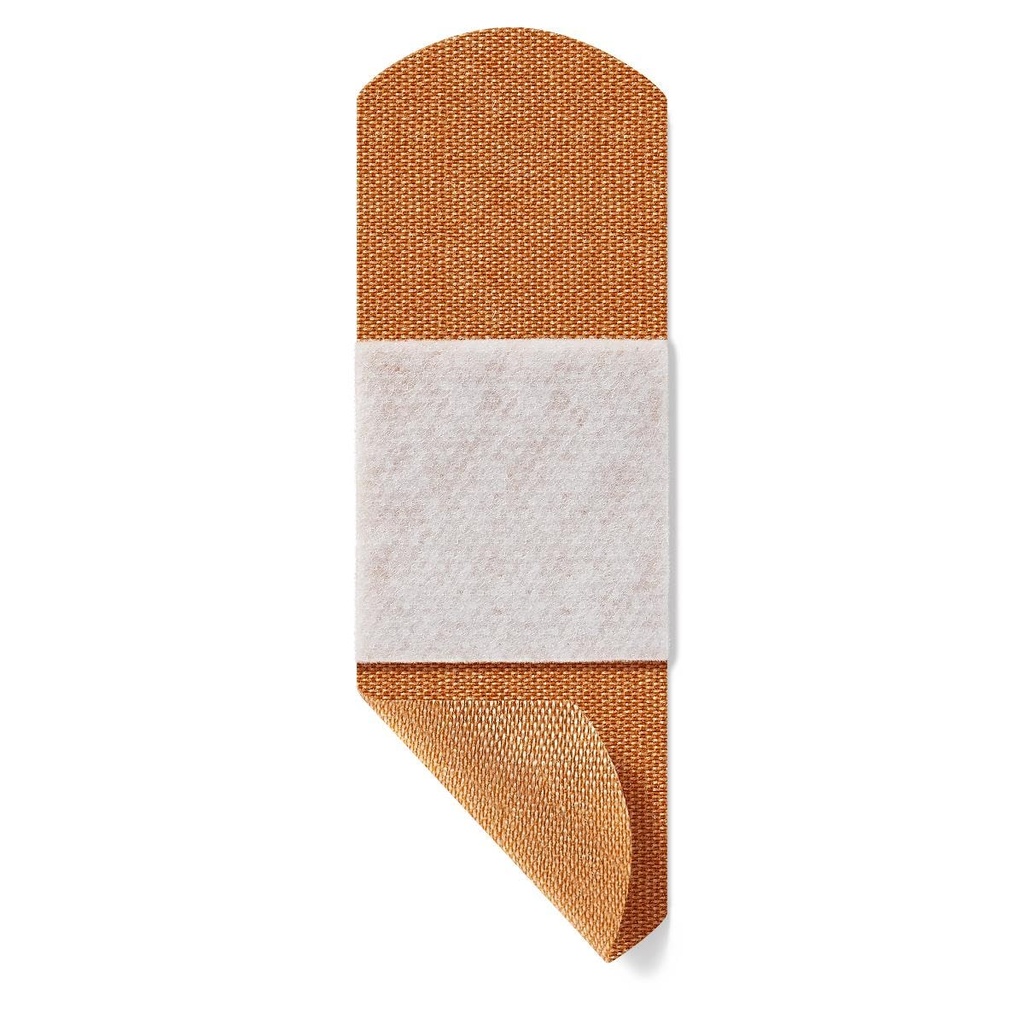 Bandes adhésives en tissu Curad Quick Strip avec wrapper d'application facile, taille de bande est 1 x 3 pouces, 100 Compte