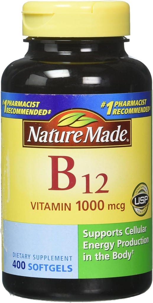 Nature faite de vitamine B12 1000 mcg., 400 Softgels