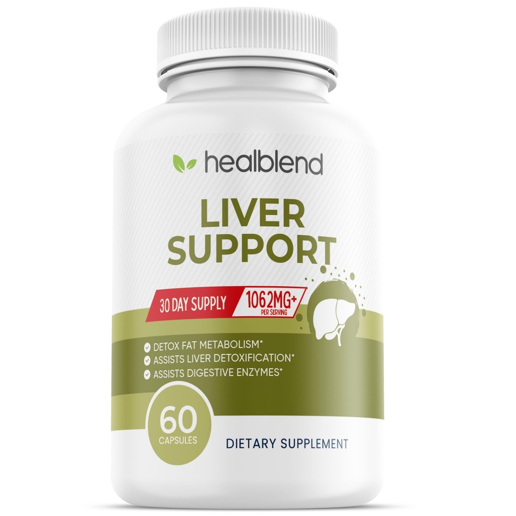 Soutien du foie - supplément de chardon et de zinc naturel - aide à détox et à nettoyer le foie, soutient la santé digestive et la désintoxication - 60 capsules de légumes (30 jours d'approvisionnement)