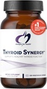 Designs for Health Thyroïde Synergy - Supplément de soutien thyroïde avec Iodine, Ginseng américain, Sélénium, Zinc + Manganèse - Vitamines thyroïdiennes véganes, sans gluten (120 capsules)