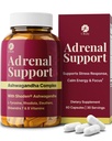 Supplément complexe 100% Shoden Ashwagandha - Extrant de racine concentré 35:1 ultra-haute puissance pour le sommeil et l'énergie - Vegan, non-OGM - 60 capsules Ashwagandha