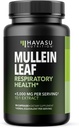 Mullein Leaf Capsules pour la santé respiratoire - 5000mg Extrait 10:1 pour le soutien pulmonaire et la fonction immunitaire - 90 Compte - Végétaux, capsules non OGM - Supplément à base de plantes pour le mieux-être quotidien - Approvisionnement de 3 mois