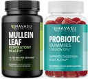 HAVASU NUTRITION Mullein Leaf Capsules + Gommies probiotiques Wellness Bundle