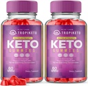 labs de taille (paquet de 2 Gommies TropiKeto ACV - Gommies Keto Extra Strength pour la perte de poids avancée, supplément Keto, Tropi Keto Gummy Avis (120 Gommies)