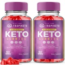 labs de taille (paquet de 2 Gommies TropiKeto ACV - Gommies Keto Extra Strength pour la perte de poids avancée, supplément Keto, Tropi Keto Gummy Avis (120 Gommies)