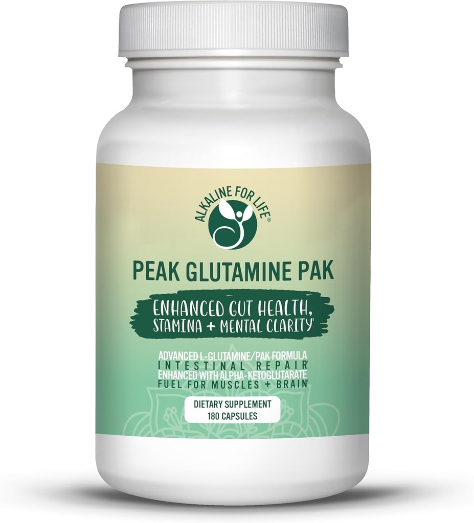 PAK maximal de glutamine 180 Capsules L Glutamine avec pyridoxal alpha-cétoglutarate pour recycler efficacement la L-glutamine pour la santé optimale Gut