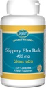 Baar NatureS Blessing Slippery Elm Bark Capsules, 400 mg Potent complément à base de plantes pour les hommes et les femmes, soutient le confort digestif, la santé des Gut et l'élimination des toxines, 100 par bouteille
