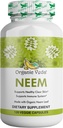 Capsules Veda Neem biologiques, 1000mg - Supplément à base de plantes biologiques avec poudre de Neem Leaf de l'Inde ayurvédique - Supporte la peau radiante, l'immune, la détox, une réponse inflammatoire saine - 120 Capsules Veggie