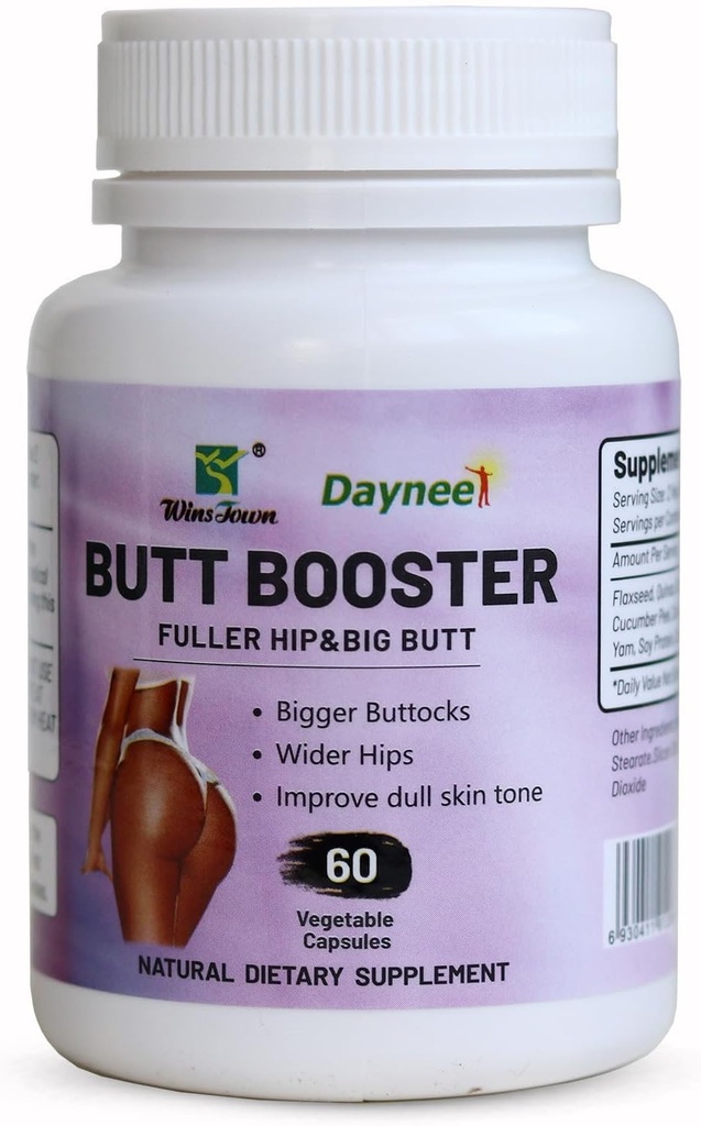 AHIYO But Booster Capsule, Hip Butt Enhancement Supplément Pill, Bigger Buttocks et d'améliorer la couleur de la peau, 60 Compte