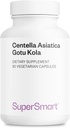 SuperSmart - Centella Asiatica 180mg par jour - Supplément d'extrait de kola Gotu - 90 capsules végétariennes