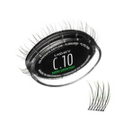 Lashify Curl 10mm Gossamer Extensions de cils Renouveler en Vert Ombre, facile bricolage faux cils pour un look naturel