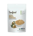 Sunfood Superfoods poudre de maca biologique pour les hommes et les femmes - Maca poudre de racine biologique avec adaptogènes, utilisation dans les smoothies et autres recettes, péruvien, végétalien - 8 Oz sac