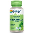 SOLARAY Chlorella à cellules brisées 410 mg , Nutrient-Rich Superfood w/Naturally Occurrent Protéines, Vitamines, Minéraux, Chlorophylle , Non-OGM , 100 Caps de Vég.