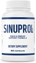 Mizzle SinuProl Supplément de soutien nasal et immunitaire avec Quercetin avec Bromelain, option idéale pour les personnes qui s'en remettent au sinus naturel, au sinus rinçage ou à l'antihistamine naturelle, 60 capsules