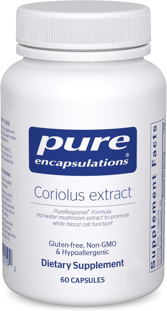 Pure Encapsulations Coriolus Extract | Promotes White Blood Cell Function* | 60 Capsules