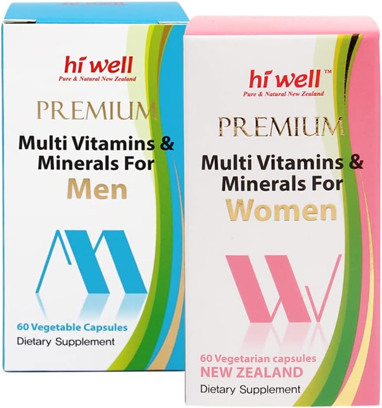 Ensemble de vitamines (Hi Well Premium Multivitamines et minéraux pour les hommes et les femmes)