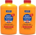 2 pc Poudre corporelle Médiée 8 oz. Triple Action Relief 100% Talc-Free.