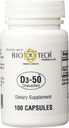 D3-50 50,000iu - Bio-Tech Pharmacal - 100 Capsules - Pack of 2