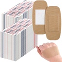 Sinmoe 600 Pcs Large Bandages Bulk Big Flexible Adhesive Wound Care Fabric Bandages for Care and Protect Wounds, 2 x 4 pouces