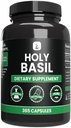 PURE ORIGINAL INGRÉDIENTS Saint Basilic (365 Capsules) Pas de Magnésium ou de Rice Fillers, Toujours Pure, Verified Lab