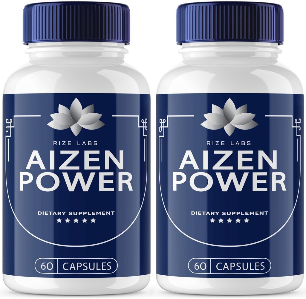 labos de taille - Aizen Power for Men, All Natural Male Supplément pour stimuler l'énergie et la performance (120 capsules)