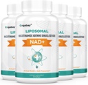 Orgabay NAD liposomique + Supplément 500 mg, Absorption élevée, Boost NAD+ avec TMG 250 mg, Réel NAD Plus plus plus efficace que le riboside de Nicotinamide, Soutien énergie cellulaire, Vieillissement en santé