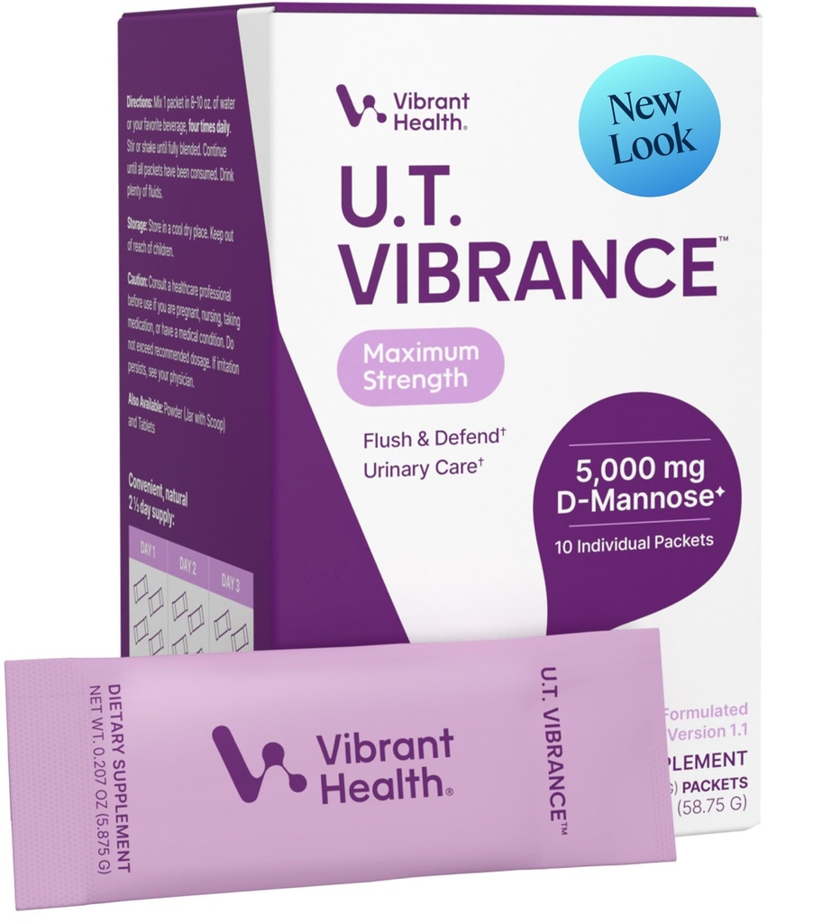 Santé vive, U.T. Packs de bâtons de vibration, Intervention de crise pour la santé urinaire, 10 services