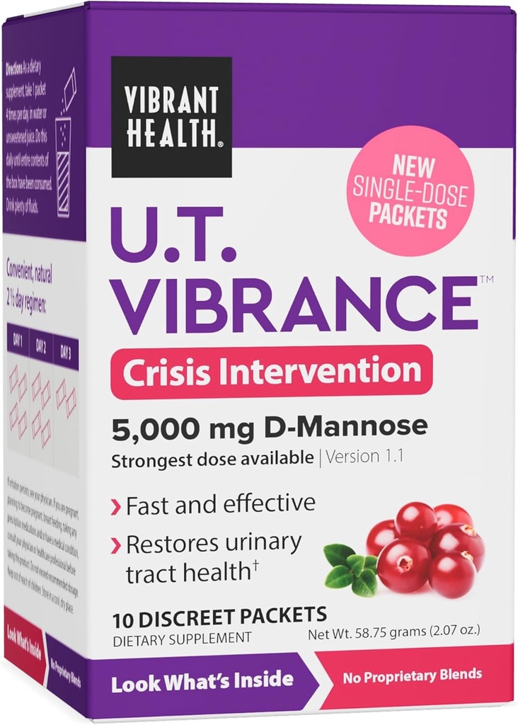 Vibrant Health, U.T. Vibrance Stick Packs, Crisis Intervention for Urinary Tract Health, 10 Servings