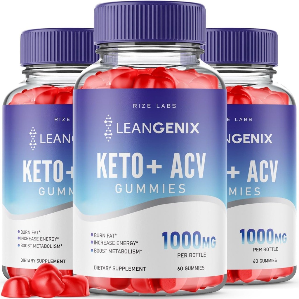 les laboratoires de taille (paquet de 3 Leangenix Keto + ACV Gummies pour la perte de poids avancée, Leangenix Keto pour brûler les graisses et l'utilisation comme principale source d'énergie, Gomitas, examen des suppléments (180 Gummies)