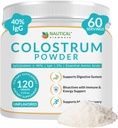 Poudre de colostrum - Plus de 40% IgG - première 4-6 heures de laitage de l'herbe Colostrum - Bovin Colostrum - États-Unis Pâturage Midwest Poudre de supplément de colostrum - Bovin Colostrum non aromatisé pour les humains - 120g