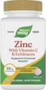 Nature's Way Zinc Lozenges avec vitamine C & Echinacea, Suppléments de zinc pour les hommes et les femmes, Immune Support*, Wild Berry Flavor, 60 Lozenges (Packaging May Vary)