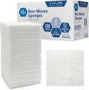 MED PRIDE Éponges chirurgicales non tissées non stériles 200 Pack, 4in X 4in 4-Ply Gauze Pads pour les soins de première nécessité