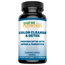 SHIFAA NUTRIITION Premium Colon Cleanse & Herbal Detox Pills 2x15 jours d'approvisionnement avec probiotiques, graines de fenouil, Cascara Sagrada & Ginger Root Vitamines halales
