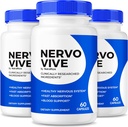 (Pack of 3) NervoVive – Original Nervo Vive Nerve Health Support Formula, Total Nerve Care with Natural Ingredients for Comfort & Signal Function | NervoVive24 Easy-to-Take Daily Pills (180 Capsules)