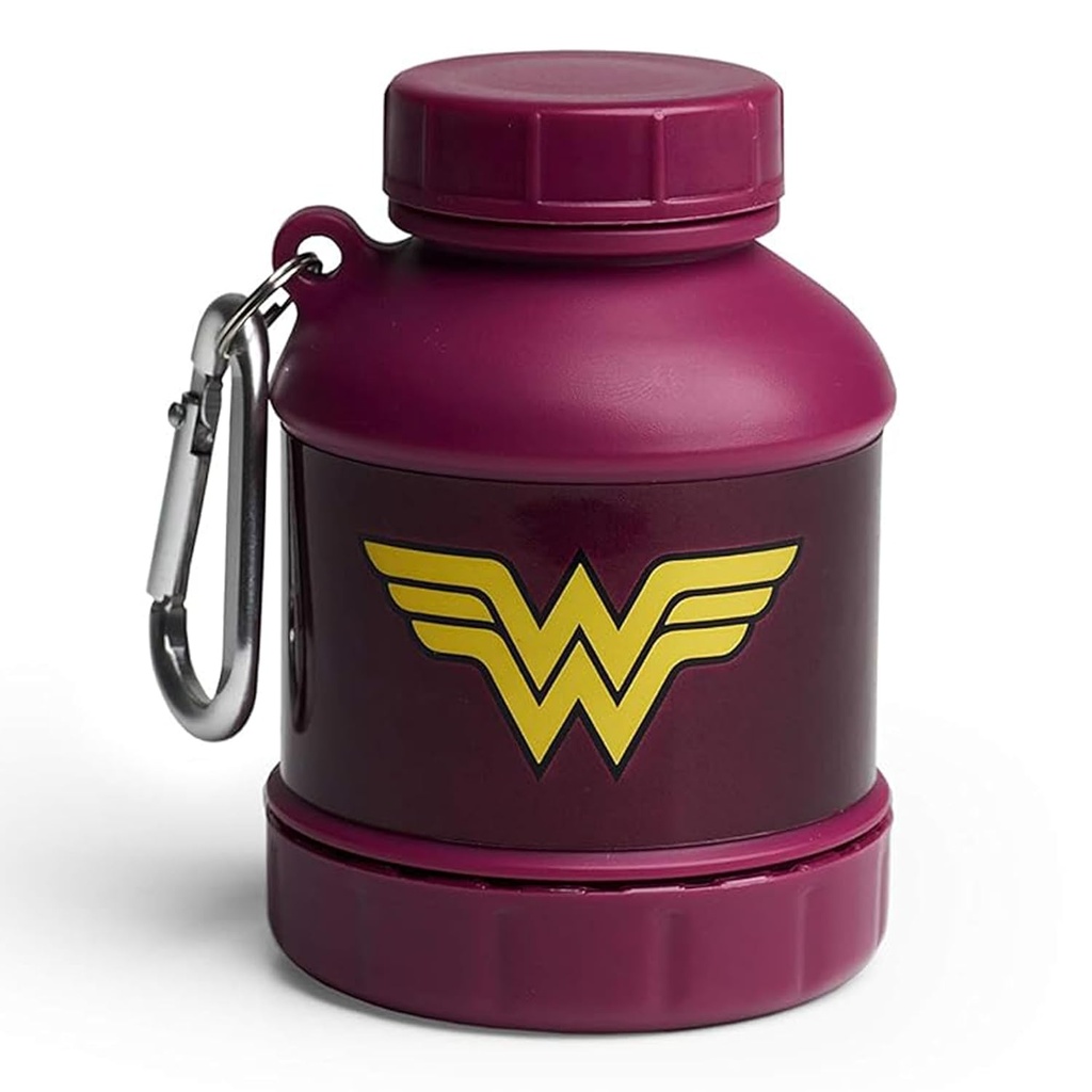Smartshake Justice League Protein Powder Container 50g Protein Shaker Entonnoir de bouteille 110ml BPA Free Wonder Woman Gifts DC Comics Protein Shakes Bouteille Storage for Women