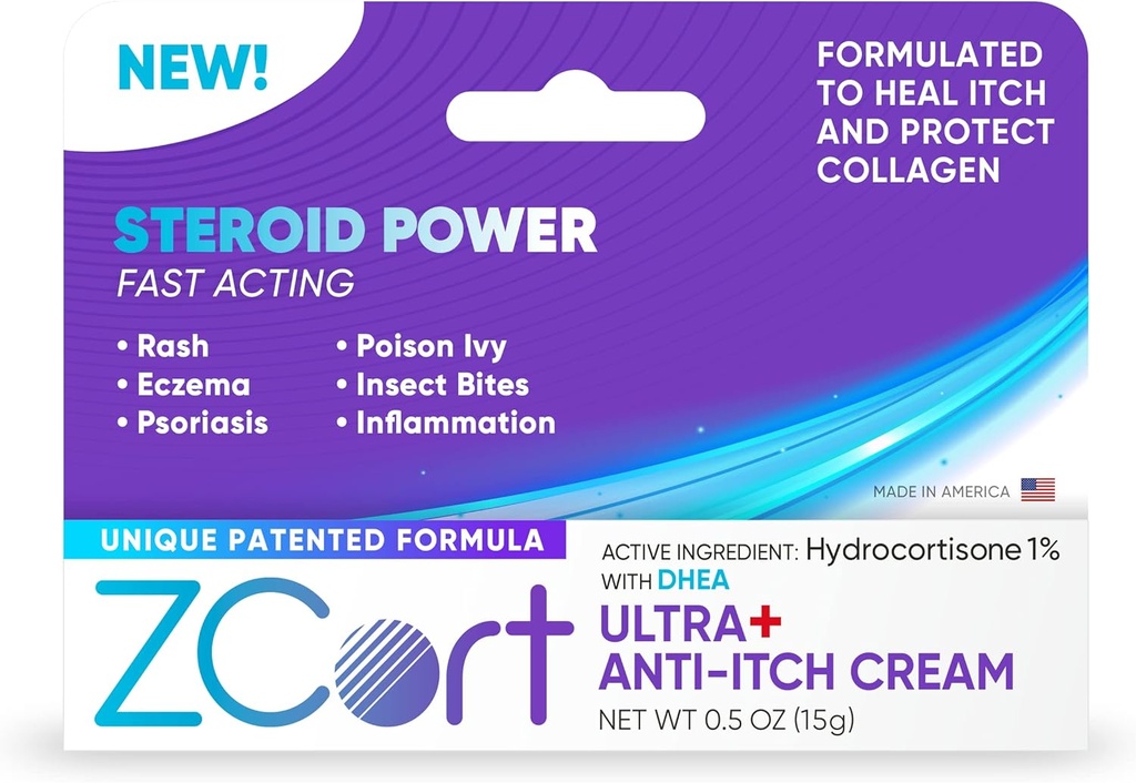 Ultra+ Patented Anti-Itch Cream with DHEA