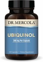 Dr Mercola Ubiquinol, 30 portions (30 gélules), 200 mg par gélule, supplément alimentaire, soutient la production d'énergie, non-OGM