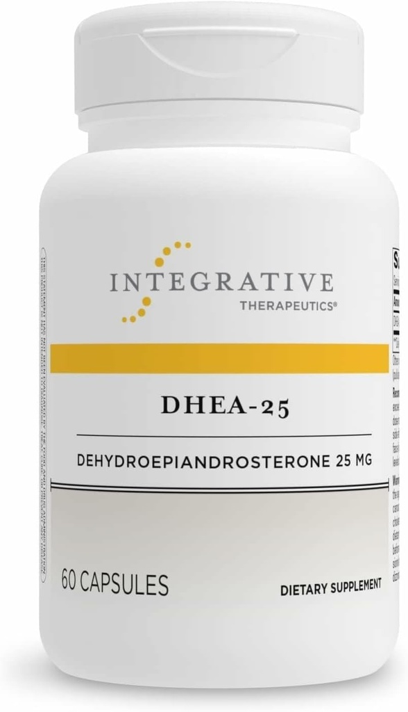 Integrative Therapeutics DHEA-25 - Support Supplement for Men & Women - Support - Vegan, Gluten-Free & Dairy-Free - 60 Capsules (60 Servings)