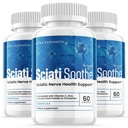(3 Pack) Sciatisoothe Supplément pour Scitica, Sciati Soothe Nerve Health, Sciatisoothe Capsules Vitamines, Sciatisoothe Advanced Global Wellness Support Maximum Strength Formula USA (180 Capsules)