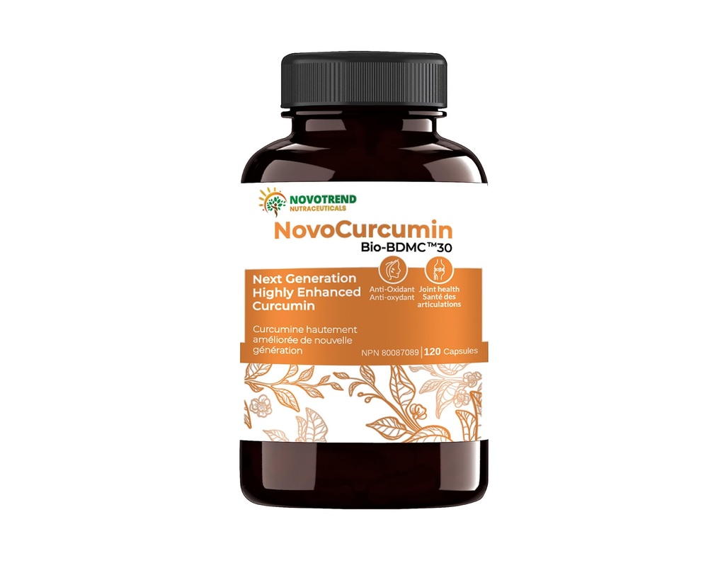 NovoCurcumin-Next Generation Curcumin hautement amélioré- 120 capsules
