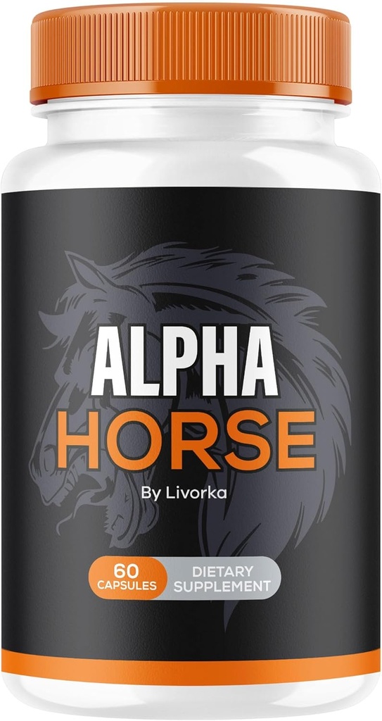 Alpha Horse, Alpha Horse Pills pour hommes, Alpha Horse Capsules, Alpha Horse Supplement, Alpha Horse Vitamine Toute la formule naturelle Premium, Alpha Horse Supplement Support, 60 Capsules pour 1 mois