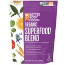 BetterBody Foods Poudre biologique Superfood avec protéines, vitamines C, E et B12 (12,7 oz.)