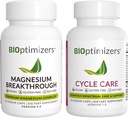BiOptimizers Magnésium Breakthrough 4.0, (30 Capsules) & Cycle Care, (45 Capsules) - Supplément de soutien au sommeil naturel, au cerveau et au soulagement menstruel