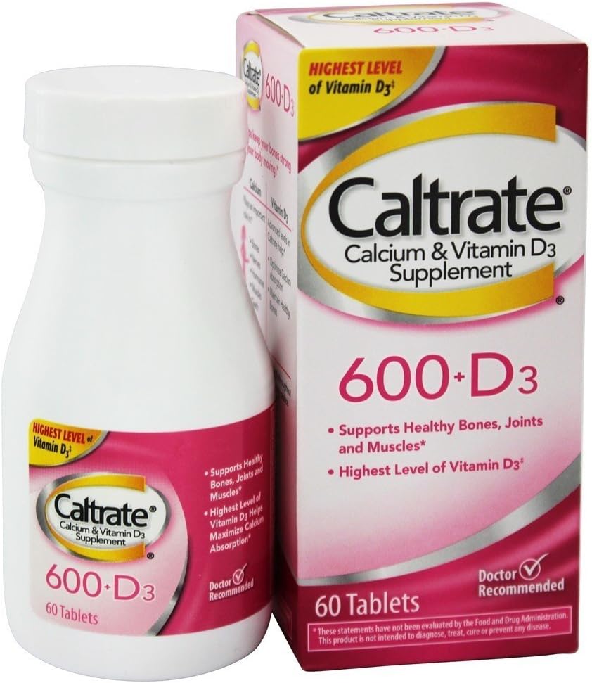 Supplément de calcium 600+D, 60 ct