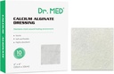 Dr. Med Calcium Alginate Wound Dressing 4"x4", 10 Pack Individuel Haute Absorption Dressing Gauze, Non-Stick Pads, Soft et Confortable Patch for Wound Care, guérison plus rapide