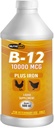 NUTRILINE B-12 pour la volaille - Multivitamine Booster pour coqs, poules, poulet, récupération de vitamines Liquide 16 onzas