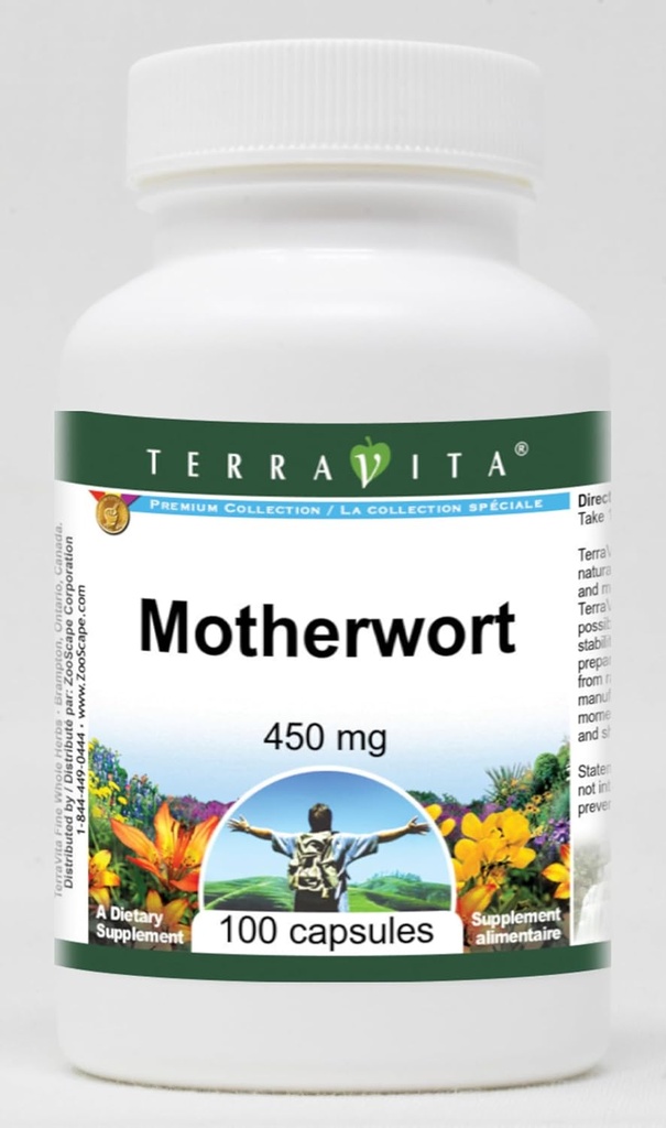 Terravita Motherwort - 450 mg (100 gélules, ZIN: 510852)