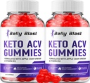(2 Pack) Gommies Belly Blast Keto ACV - Formule avancée Belly Blast Keto Plus ACV Gommies vinaigre de cidre de pomme, Gestion du poids, BellyBlast ACV Dietary Supplément Avis Hommes Femmes (120 Gommies)