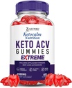 Laboratoires justifiés Ketocalm Nutrition Keto ACV Gummies Extreme 2000MG Keto Calm Nutrition Keto Gummies vinaigre de cidre de pomme formulé avec du jus de betterave de grenade Poudre B12 Vegan Non OGM 60 Gummys