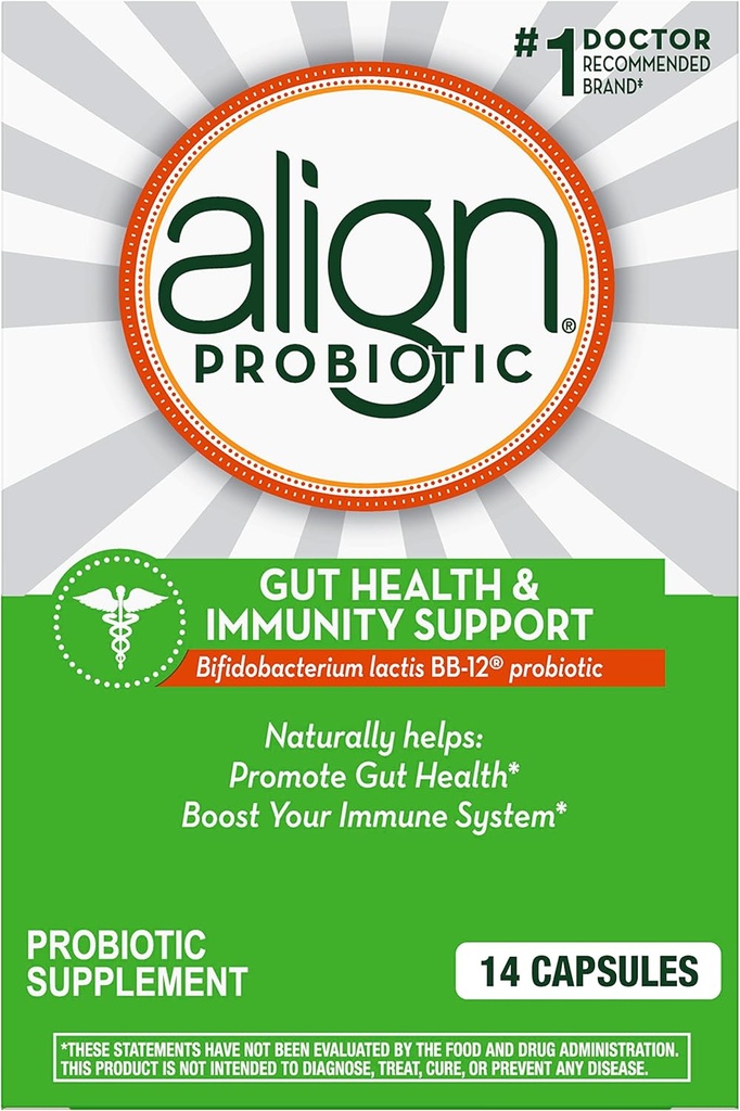 Align Gut Health & Immunity Probiotic, Daily Digestive Support for Women and Men, Helps Support Immune and Digestive Health, 14 Capsules
